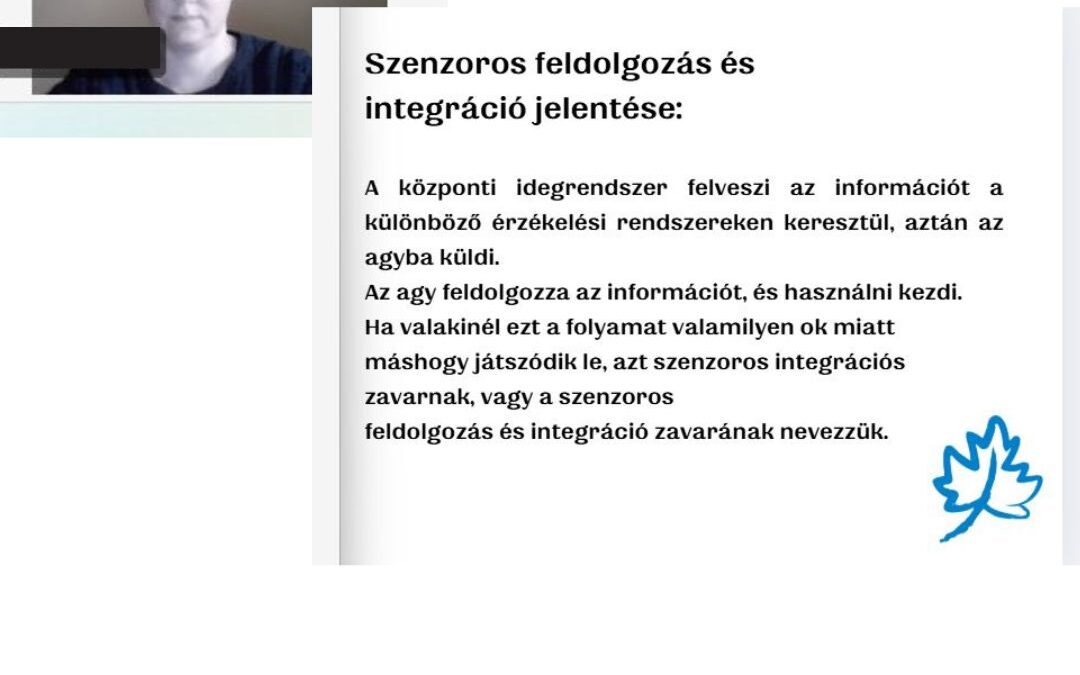 Előadás a szenzoros feldolgozási zavarról – Dunaújvárosi Óvoda